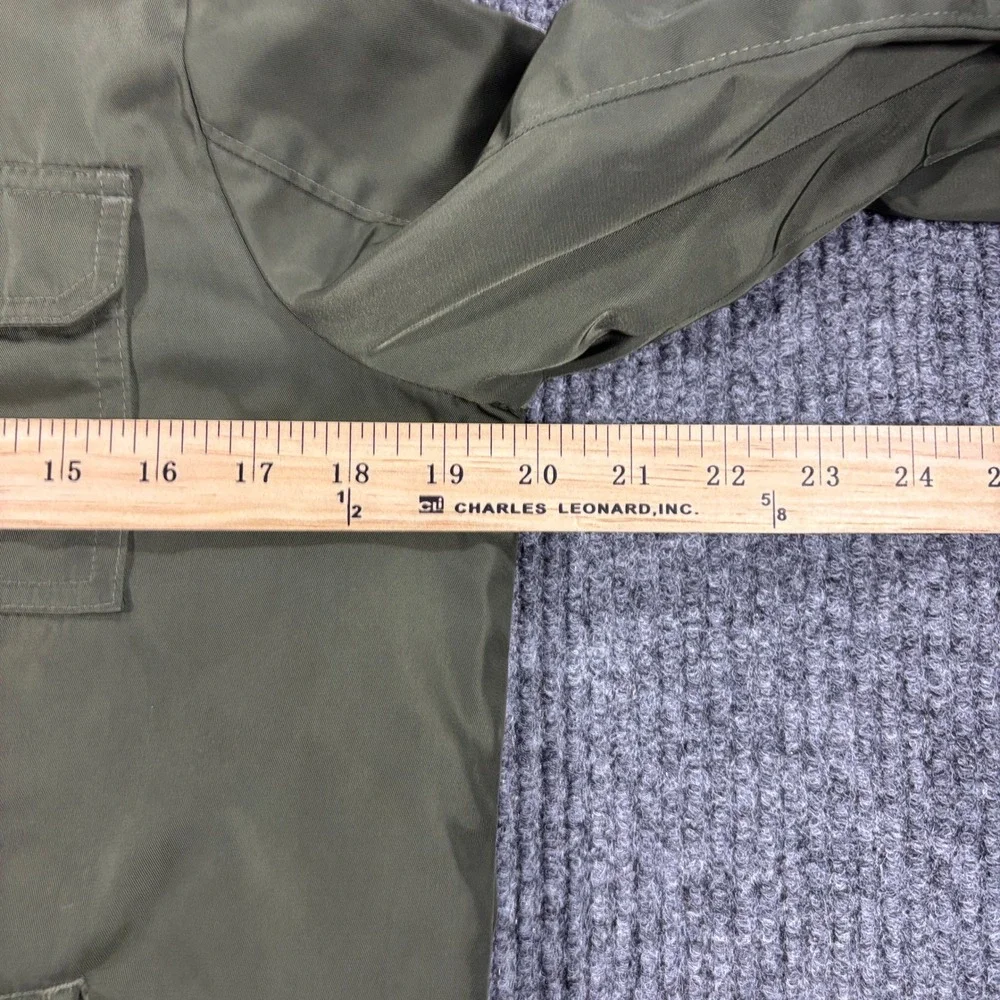 Abercrombie Kids Hooded Jacket Kids Size 11/12 Olive Green Sherpa Lined 232J1067